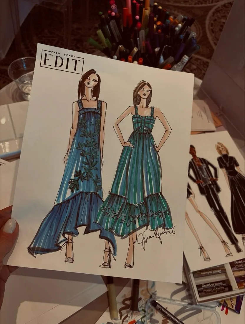 Product styled on the floor at a previous Edit market