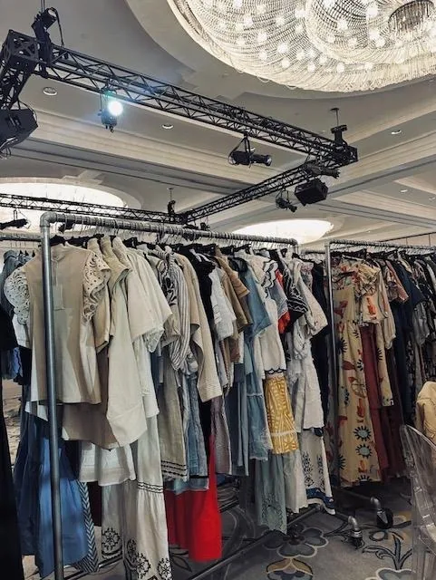 Product styled on the floor at a previous Edit market